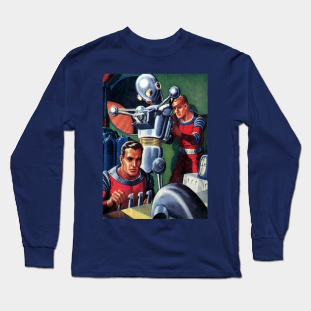 Vintage Science Fiction Long Sleeve T-Shirt by MasterpieceCafe